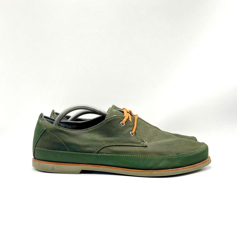 Olukai Shoes Men Size 11 Honolulu Lace Mesh Shoes‎ 10214-4WCA Green/Orange